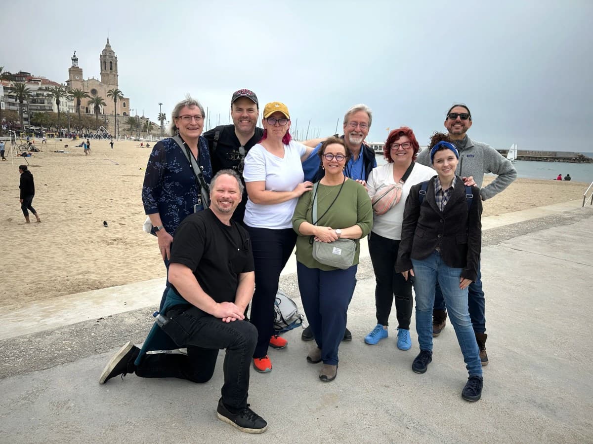 Scouting trip participants enjoying local experiences