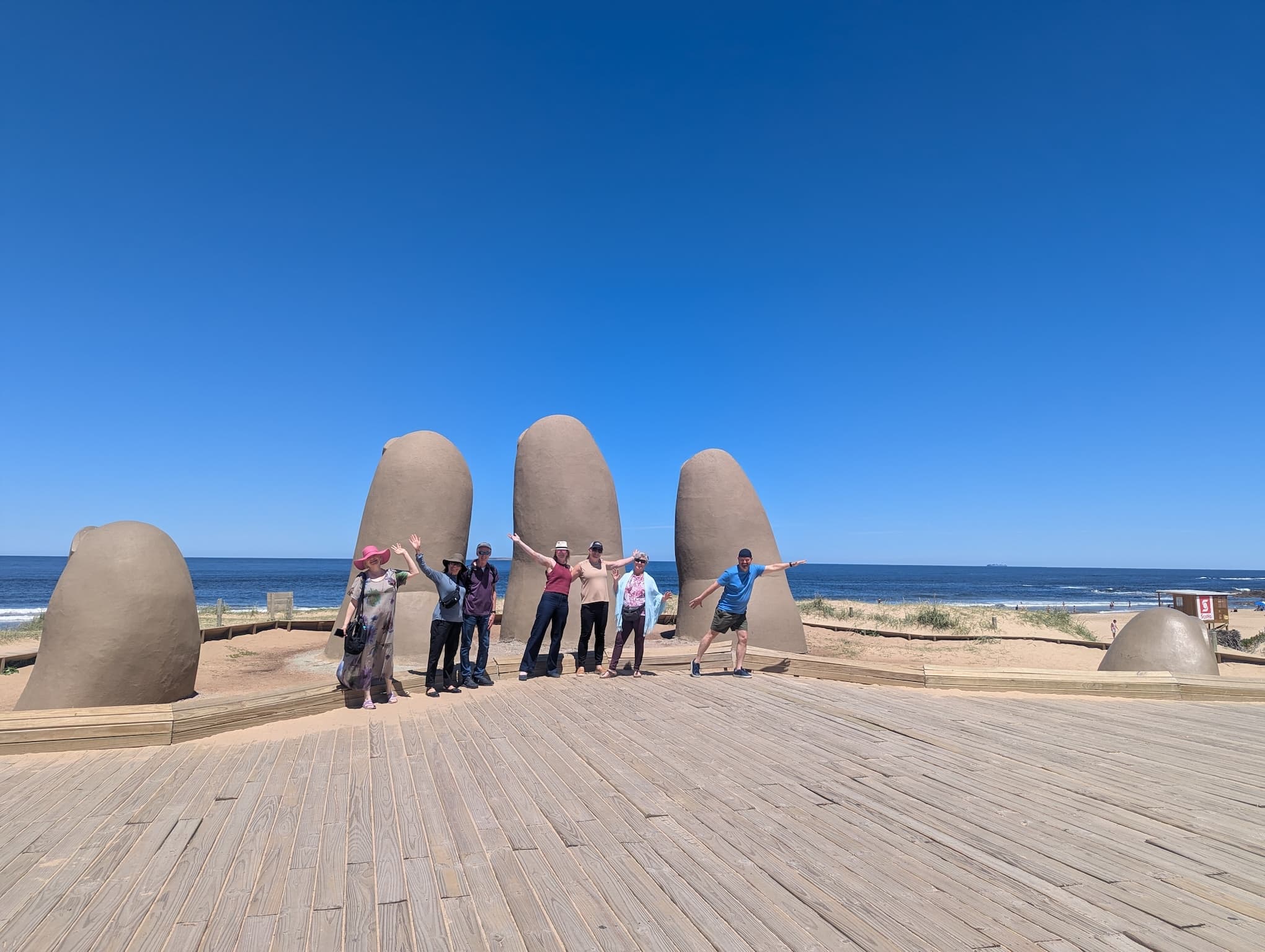 Expatsi scouting trip group at La Mano, Punta del Este